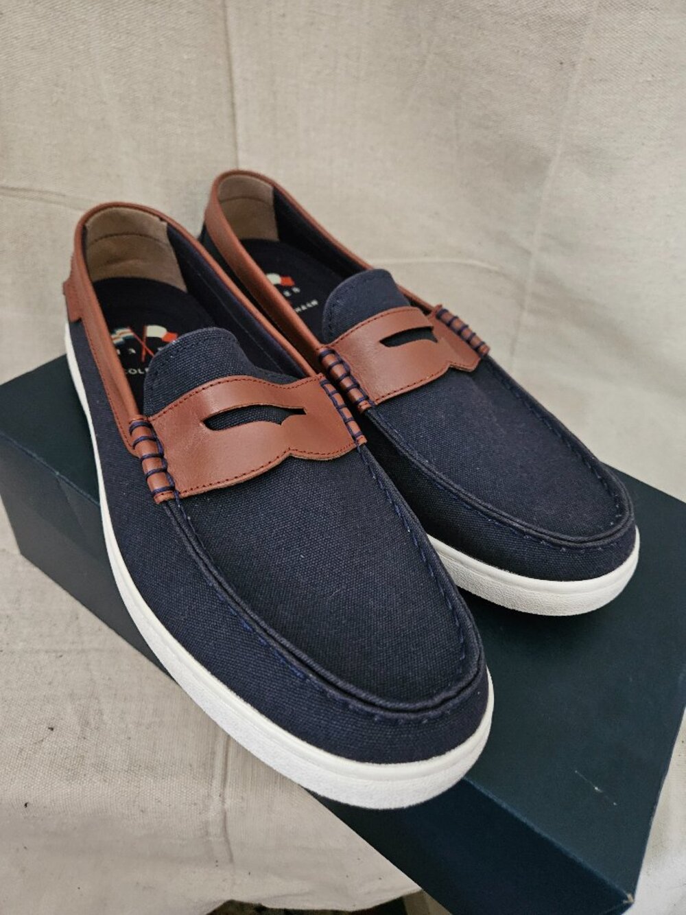 Men's Cole Haan Nantucket Loafers in Navy NEW with Box Size 11